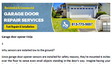 FAQs in Apollo Beach - Click here to download